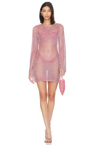 superdown Gaia Mini Dress in Pink Metallic from Revolve.com | Revolve Clothing (Global)
