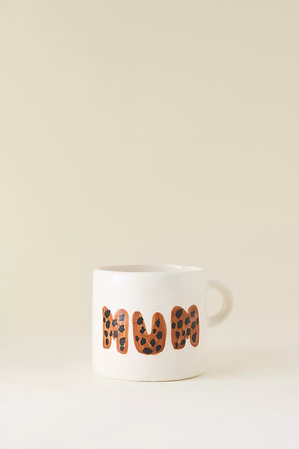 Anna + Nina Leopard Mum Mug | Anthropologie (UK)