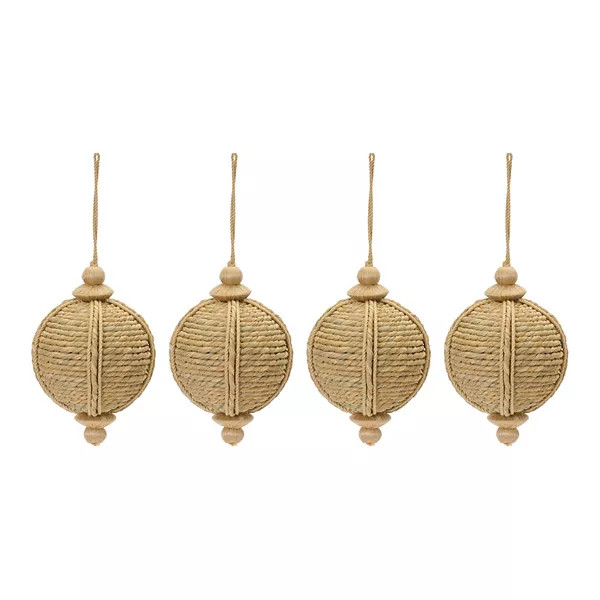 St. Nicholas Square® Natural Woven Christmas Ornament Set of 6 | Kohl's