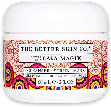 The Better Skin Co. | Lava Magik Face Cleanser/Face Scrub and Facial Mask | Exfoliating French Vo... | Amazon (US)