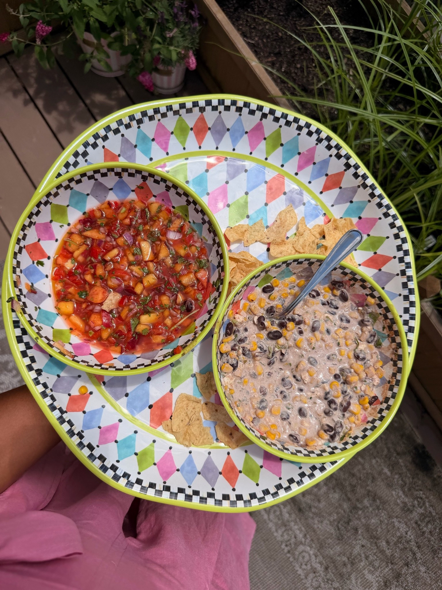Summer entertaining melamine by Mackenzie-Childs