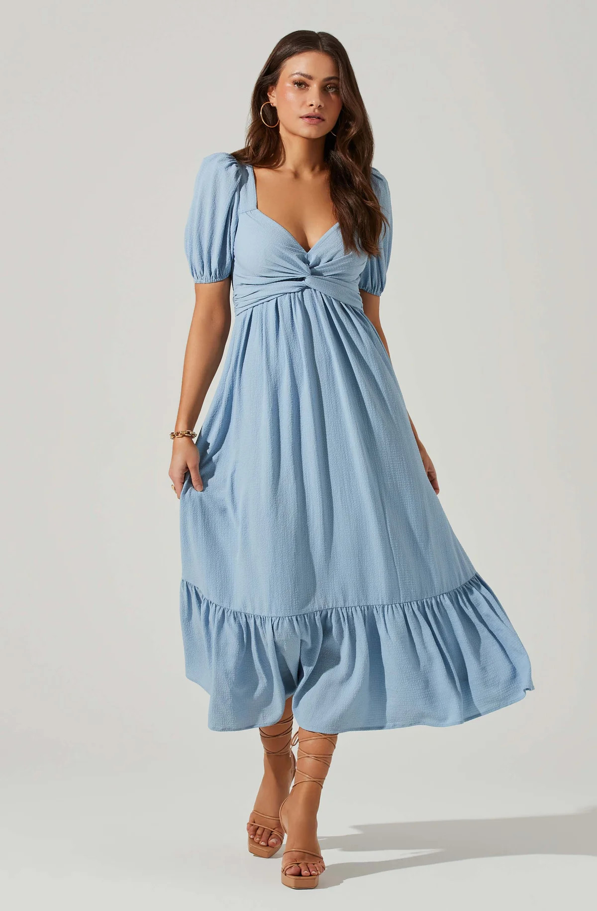Twist Bust Tie Back Midi Dress | ASTR The Label (US)
