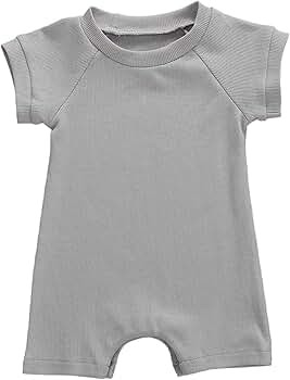 iddolaka Newborn Summer Baby Boy Girl Romper Bodysuit Jumpsuit Playsuit One Piece Outfit Clothes | Amazon (US)