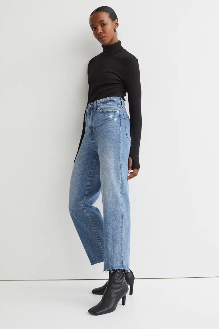 Loose Straight High Jeans | H&M (US + CA)
