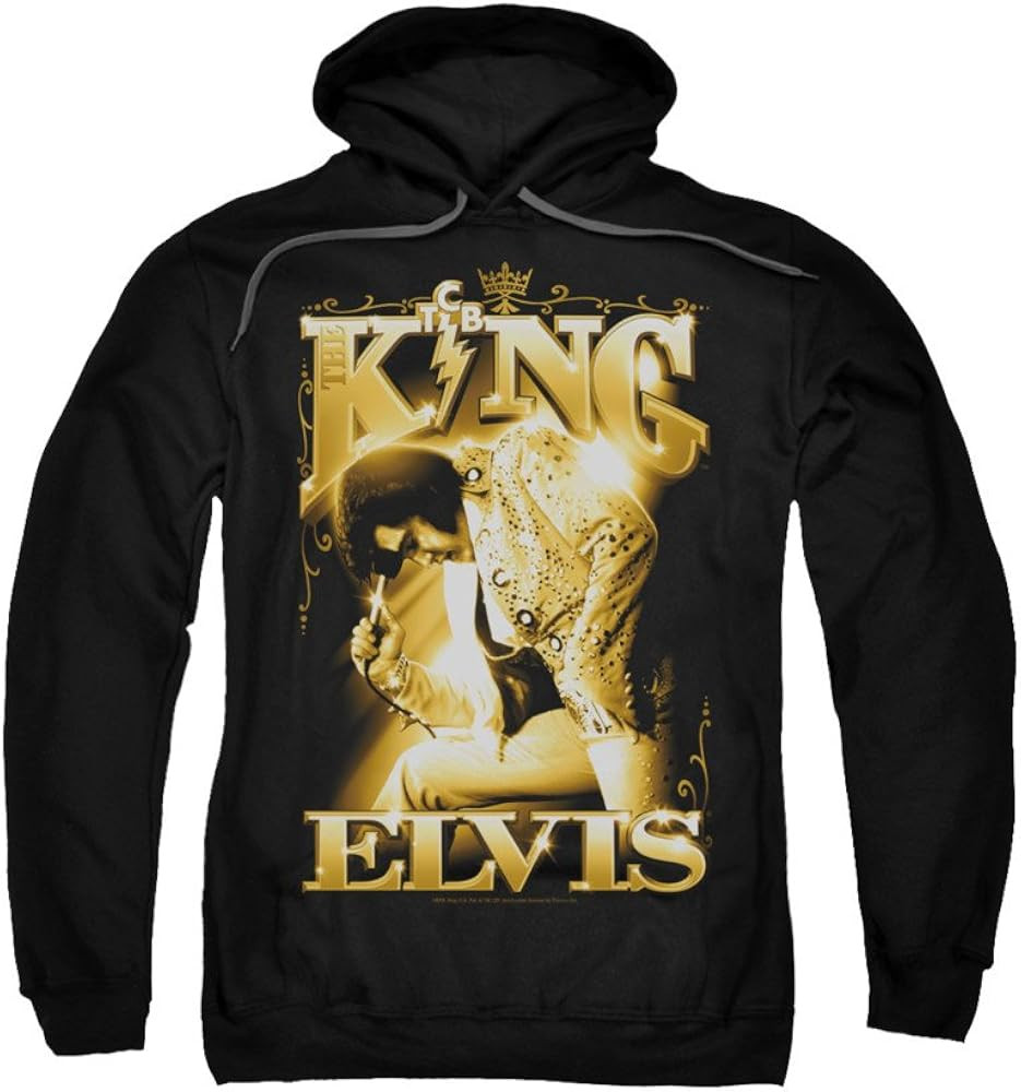 Elvis Presley The King Adult Hoodie Fleece Sweatshirt | Amazon (US)
