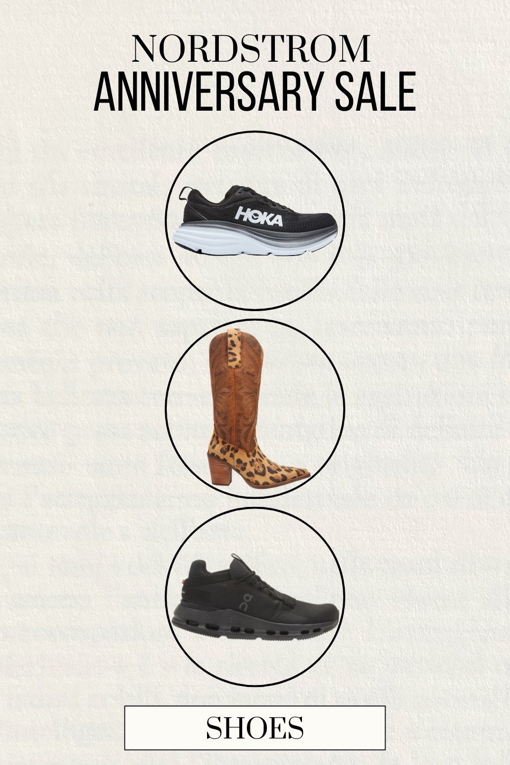 She’s a sneakerhead, a cowgirl, and a corporate girlie — and she’s fully stocked thanks to the Nordstrom Sale 👟🖤 

Shoes are one of my favorite parts of the Nordstrom Anniversary sale and I tried to keep it chill this year… but still went overboard. These are the shoes I bought this year and I already regret nothing. 

Hoka sneakers: size 5.5 (they run large, so I sized down)
On sneakers: size 6
Cowboy boots: size 6
Pointed toe heels: size 6

Nordstrom Sale, n sale, nordstrom anniversary sale shoes, shoe discounts, best shoes on sale

#LTKShoeCrush #LTKSaleAlert #LTKFindsUnder100