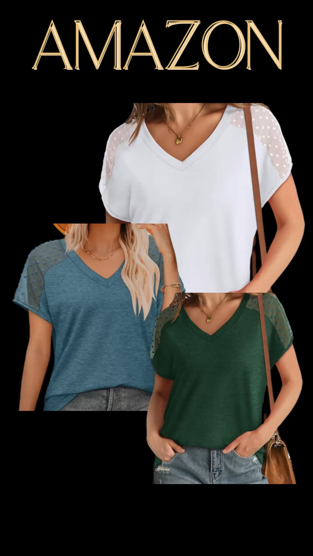 These Spring/Summer Short Sleeve Dotted V-neck T-shirts are trending for the season!

#LTKhome #LTKSeasonal #LTKstyletip