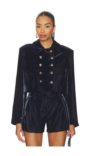 Steve Madden Tonia Blazer in Navy. - size L | Revolve Clothing (Global)