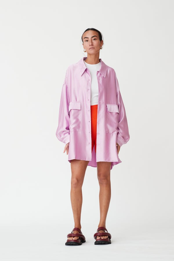 Knox Stripe Top in Lilac | Reliquia Collective & Blanca