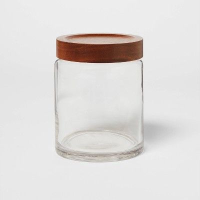 Canister Acacia/Glass Medium - Threshold™ | Target