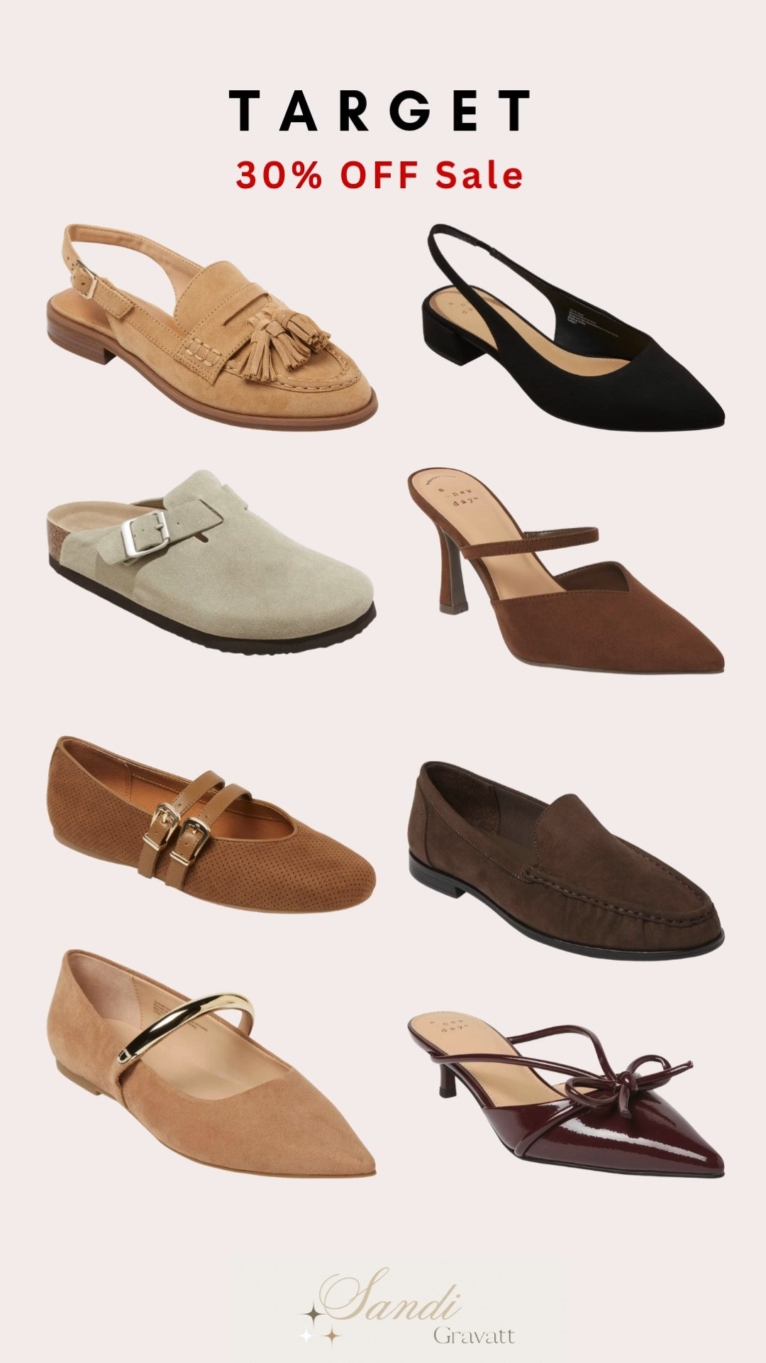 Target’s 30% off shoe sale is your sign to step into something new this season. From boots to sneakers, your fall lineup just got better. 👟👜🍂
#TargetStyle #TargetFinds #LTKsale #ShoeSale #FallFashion #LTKfinds #TargetDeals #AffordableStyle #FallShoes #LTKfashion 

 #LTKSaleAlert #LTKFindsUnder50 #LTKStyleTip