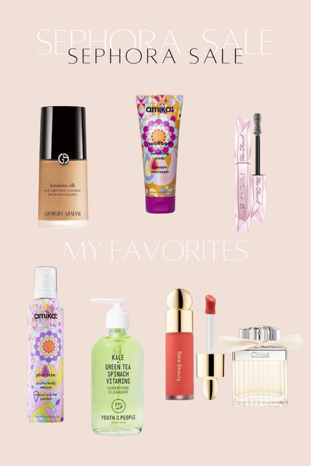 the sephora sale is live for rouge members! sharing some of my personal favorites for beauty + hair!

sephora annual sale, luminous silk foundation, hair mask, best mascara, volumizing mousse, liquid blush, gentle face wash