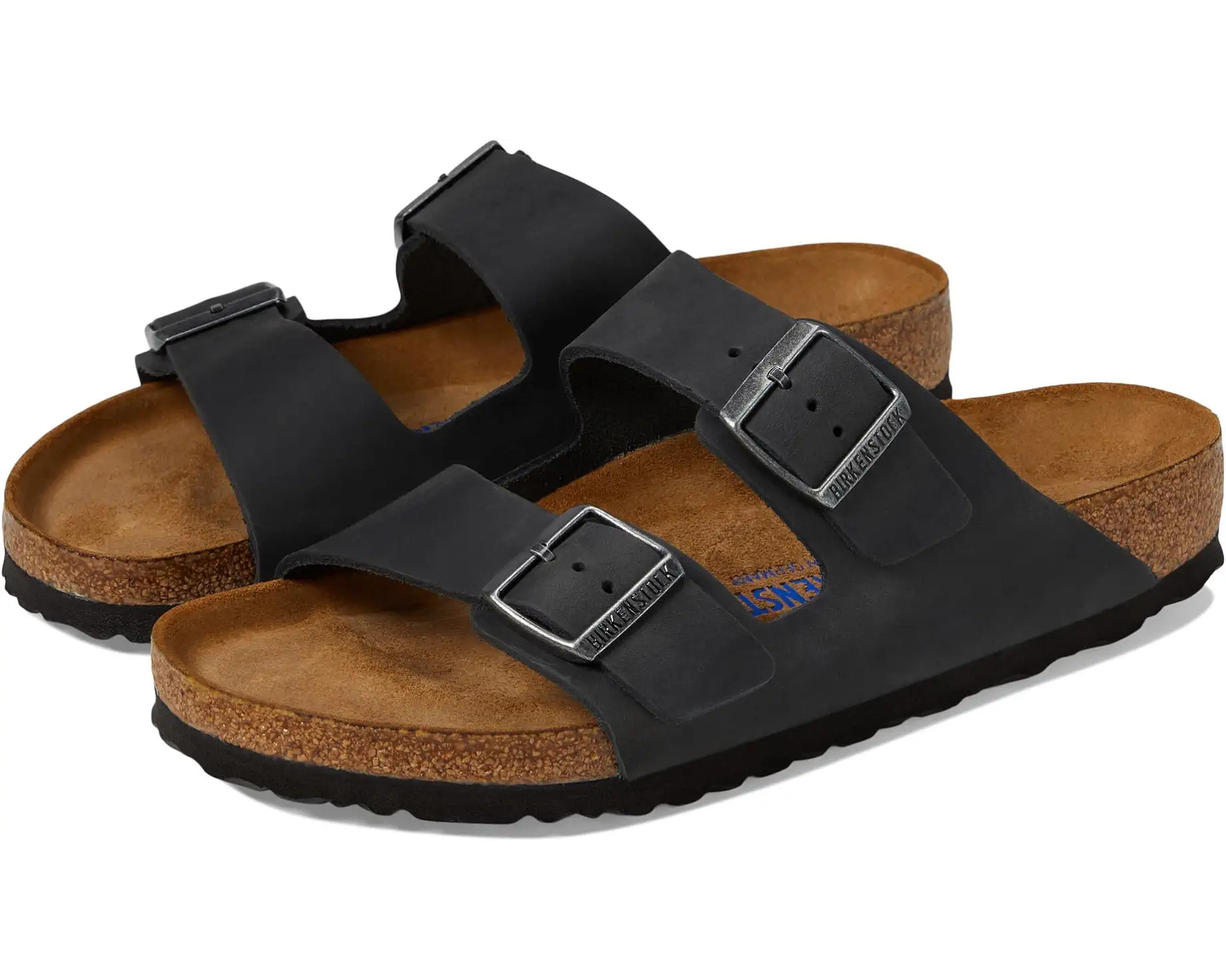 Birkenstock Arizona Soft Footbed - Oiled Leather (Unisex) | Zappos