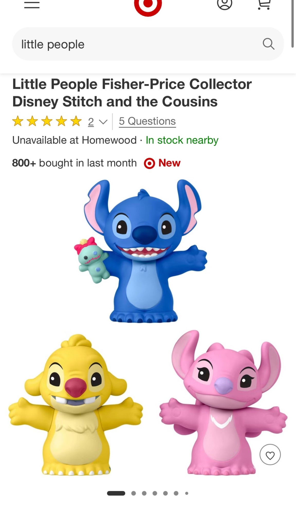 New lilo and stitch little people characters