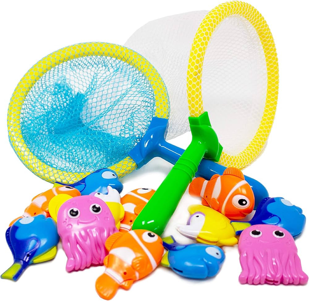 Boley Dive & Grab Fishing Game Set - 14 Pc Sinking Swimming Pool Toys for Kids - Water Games & Ba... | Amazon (US)