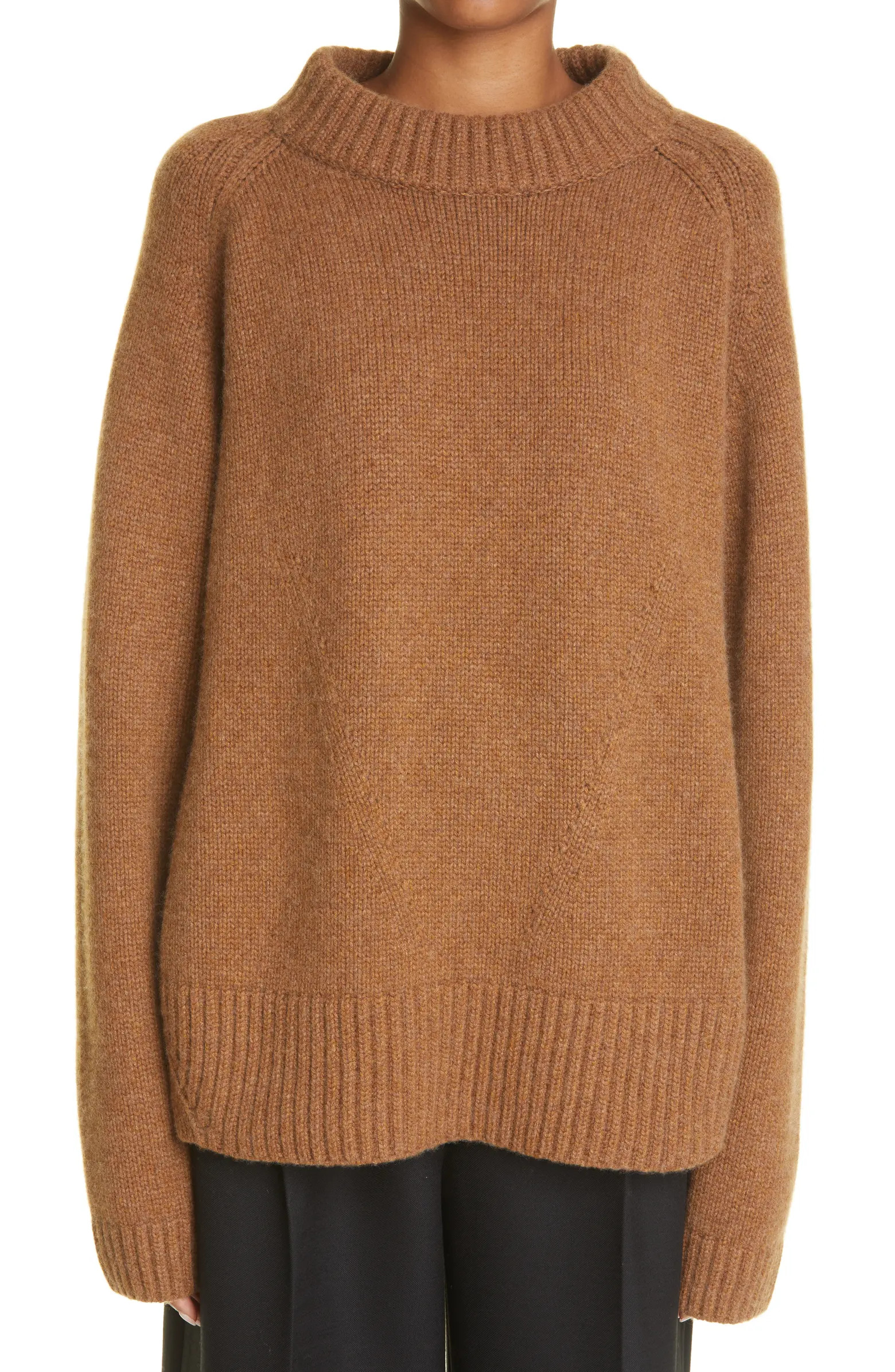 Khaite Pat Mock Neck Cashmere Sweater | Nordstrom | Nordstrom