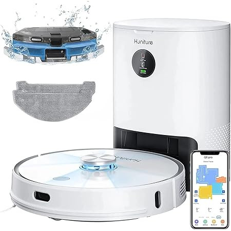 Dreametech D10 Plus Robot Vacuum and Mop with Self-Emptying Base for 45 Days of Cleaning, Robotic... | Amazon (US)