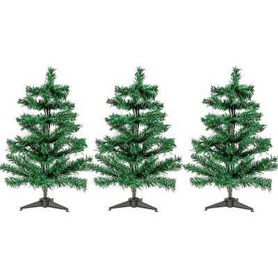 Juvale 3 Pack Mini Christmas Trees, Festive Holiday Pine Tree Home Decor, (20 in) | Target