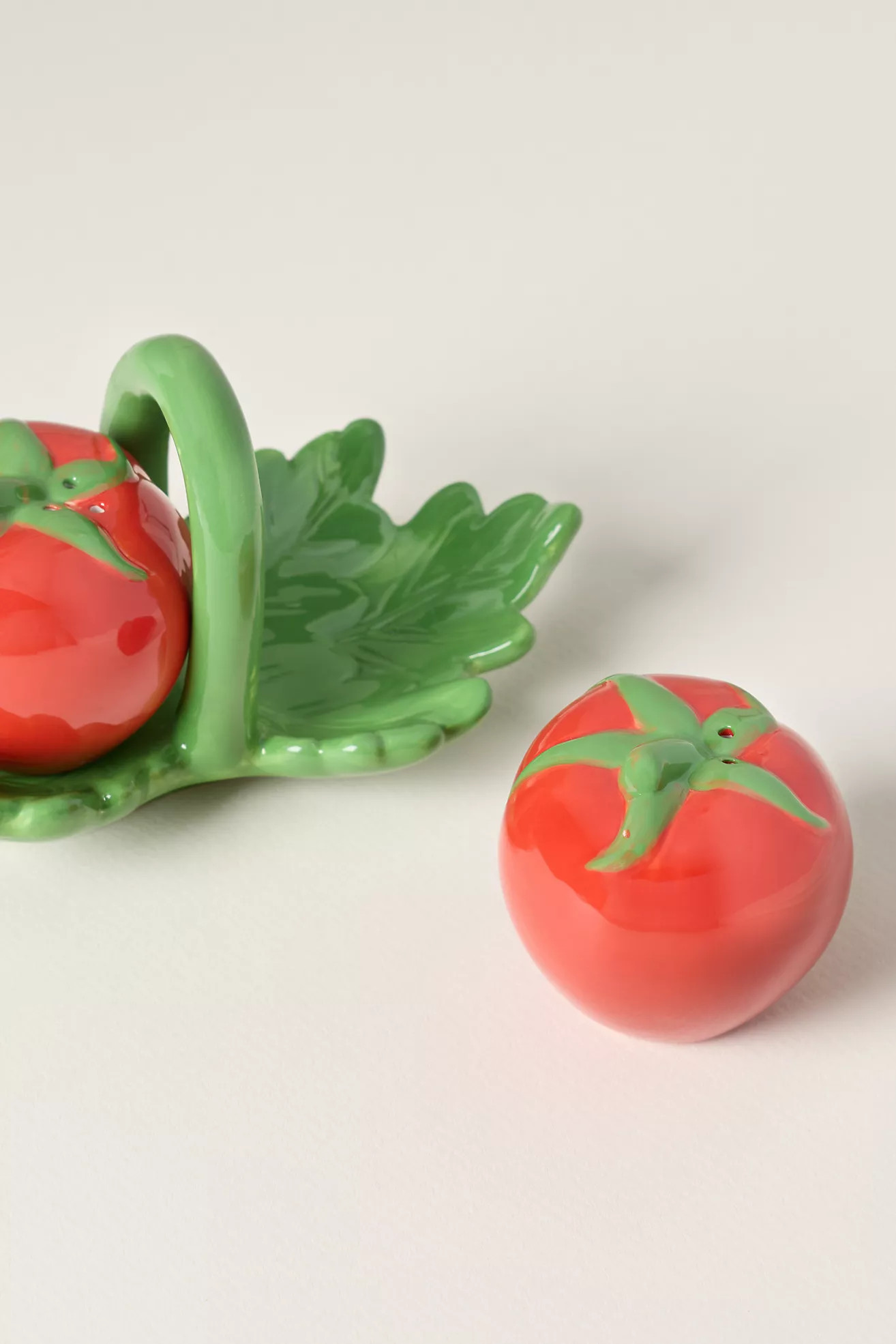 Tomato Dolomite Salt & Pepper Shakers | Anthropologie (US)