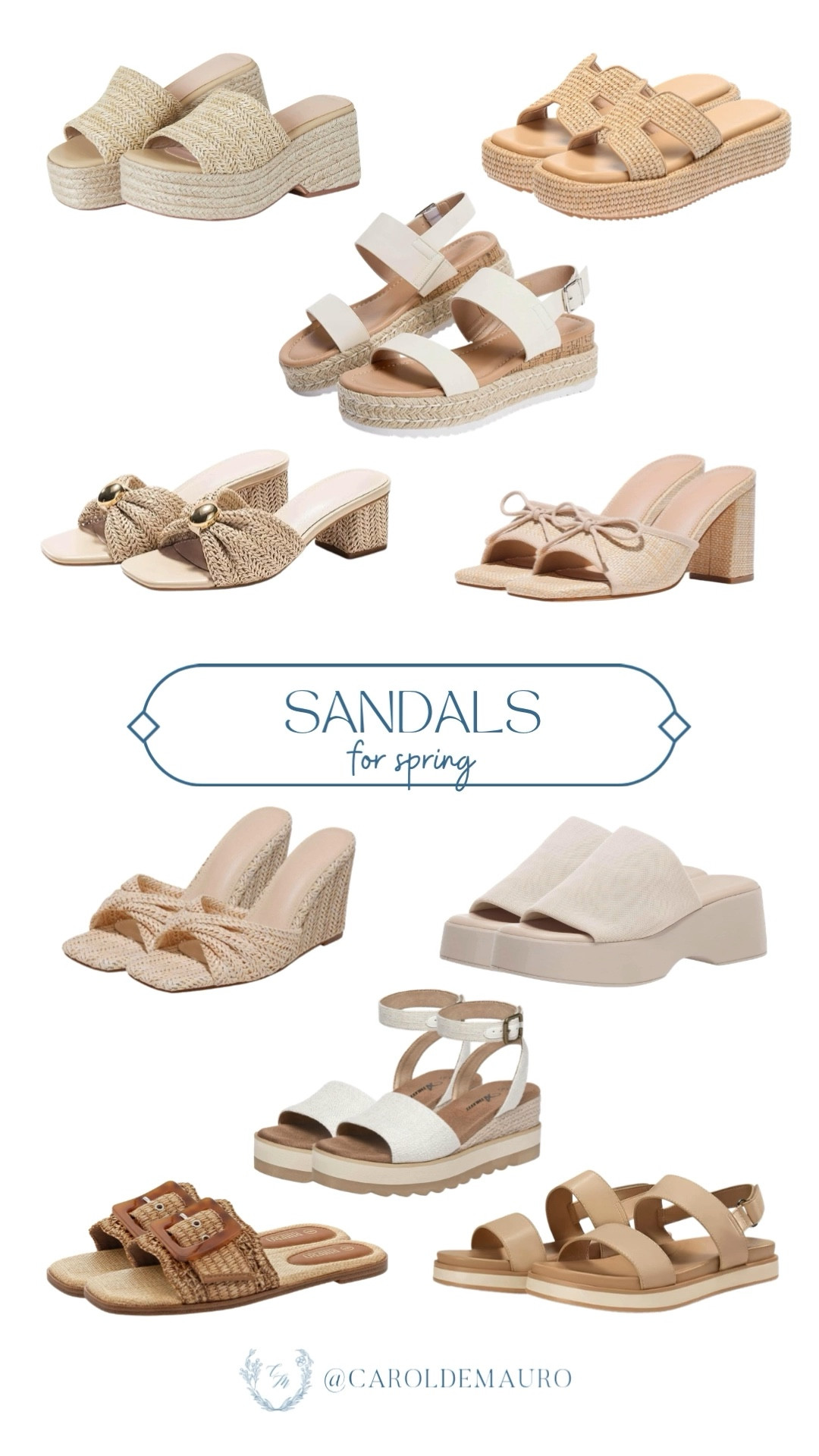 Upgrade your sunny-day style with these dreamy woven sandals that are made for outdoor celebrations! These versatile picks are the easiest way to stay comfortable while looking effortlessly elevated for a seaside brunch.

vacation look, travel wardrobe, casual chic, platform sandals, coastal chic, boho spring outfit, raffia slides, shoe addict

#LTKSeasonal #LTKTravel #LTKU