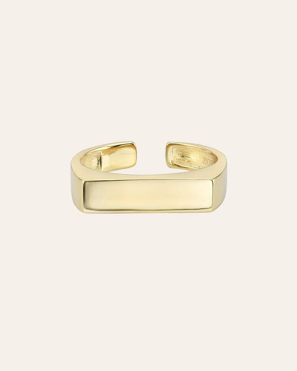 Vermeil Bar Ring | Zoe Lev Jewelry