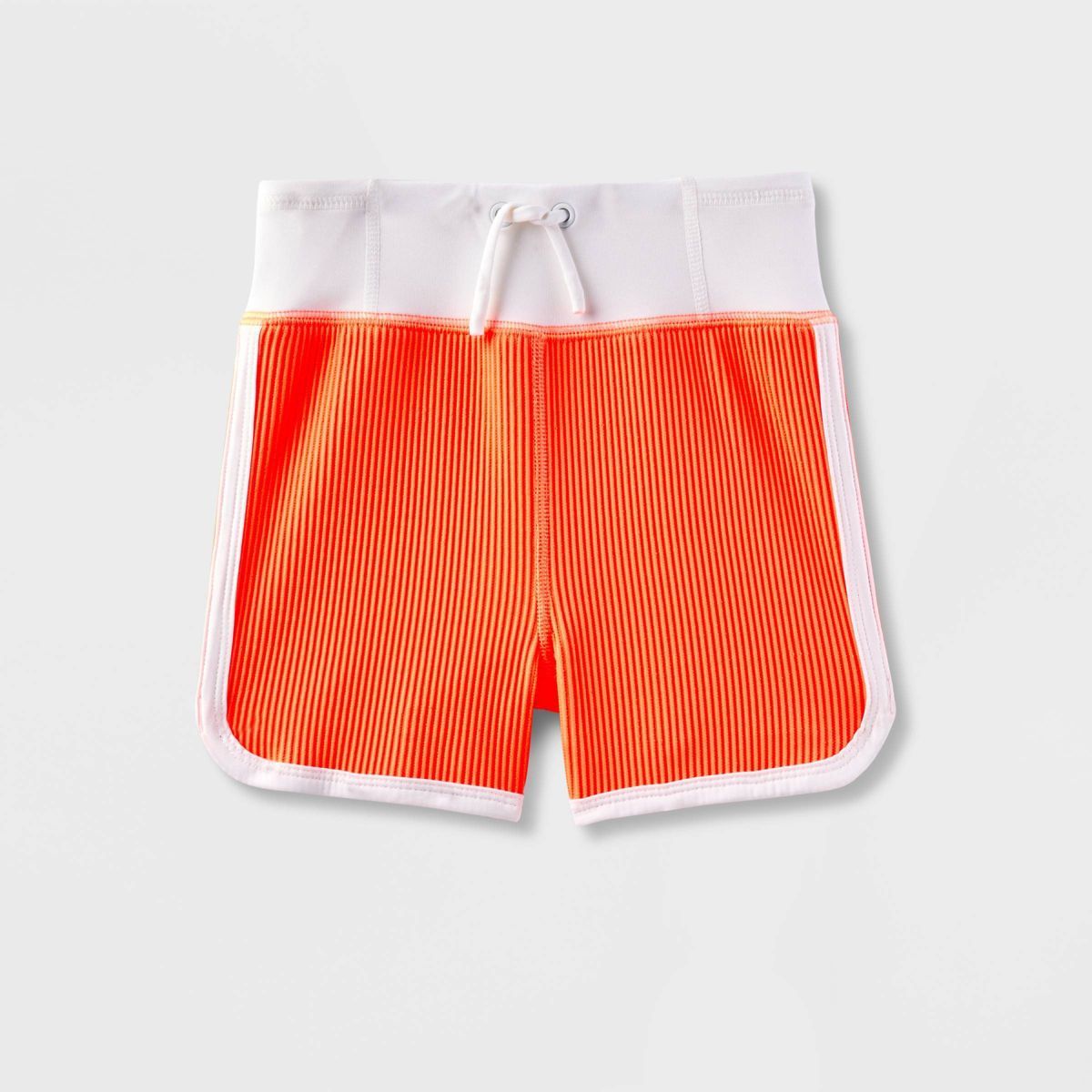 Boys' Adaptive Rib Knit Swim Short - Cat & Jack™ Orange | Target