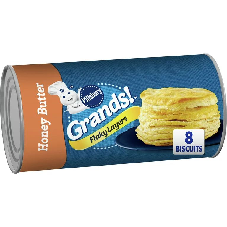 Pillsbury Grands! Flaky Layers Honey Butter Biscuits, 8 ct., 16.3 oz. | Walmart (US)