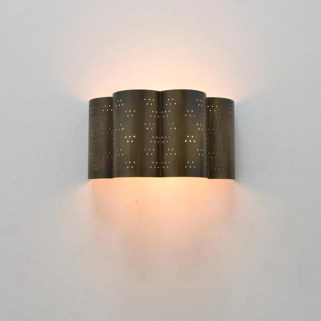 Mid Century Italian Brass Cloud Wall Sconce - Modern Brass Wall Light Fixture for Home Decor & Il... | Etsy (US)