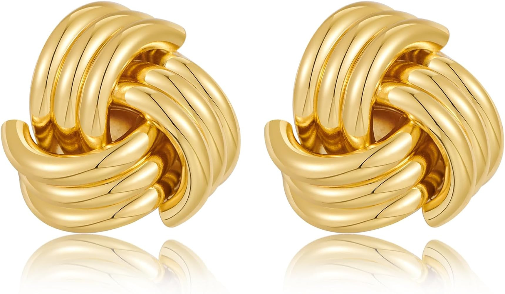 Gold Circle Stud Earrings Doorknocker Dangle Earrings Geometric Dangle Earrings for Women Jewelry... | Amazon (US)