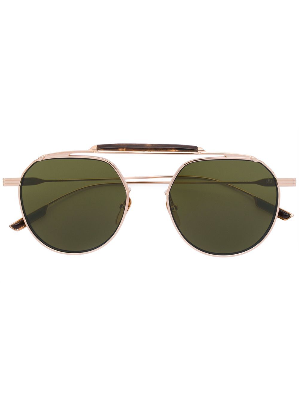 Jacques Marie Mage round frame sunglasses - Metallic | FarFetch Global