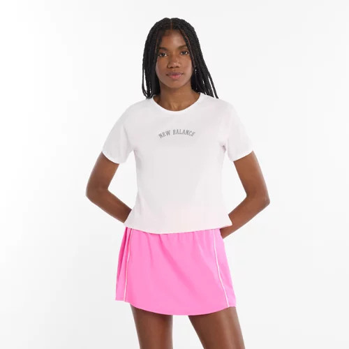 New Balance Women's Tennis Practice Top Pink/White - Pink/White | Joe's New Balance Outlet