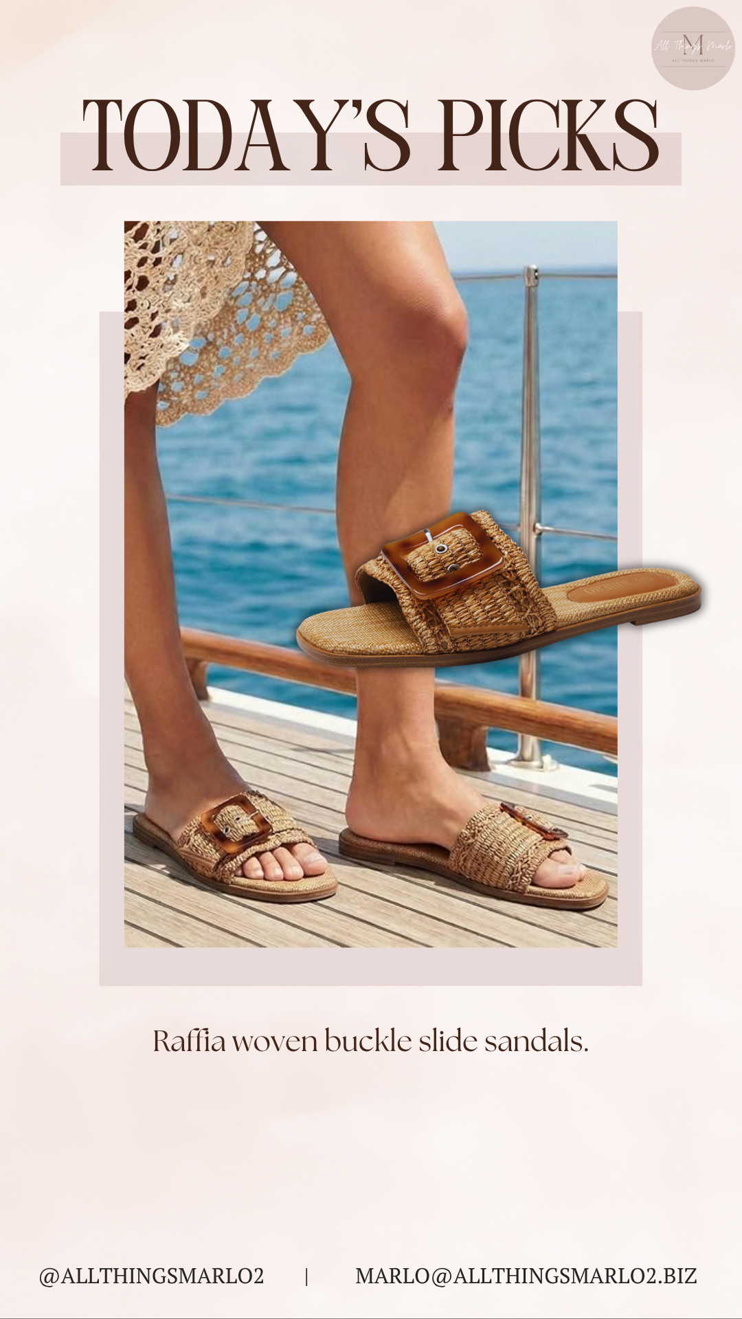 Raffia woven buckle slide sandals. 

 #LTKSeasonal #LTKWorkwear #LTKTravel
