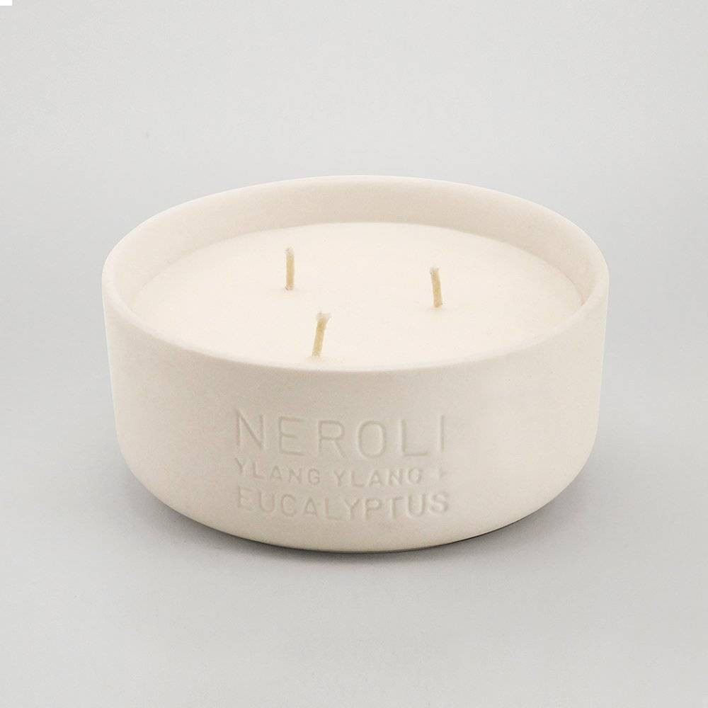 11oz Debossed Ceramic Jar 3-Wick Candle Neroli - Ylang Ylang & Eucalyptus - Project 62 | Target