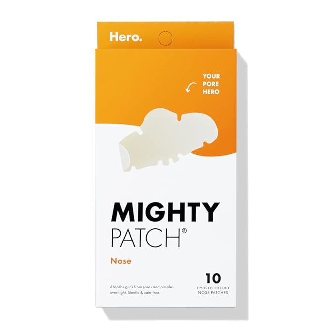 Mighty Patches for nose pores from Hero Cosmetics - XL Hydrocolloid Pimples, Zits and Oil - Derma... | Amazon (US)