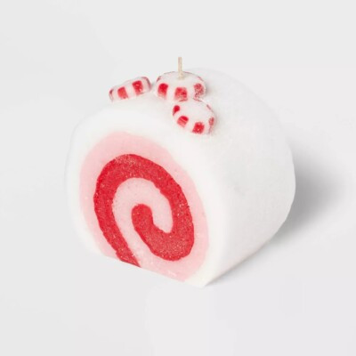 Target Threshold Christmas 2024 Peppermint Roll Figural Candle Sweet Shop NEW | eBay US