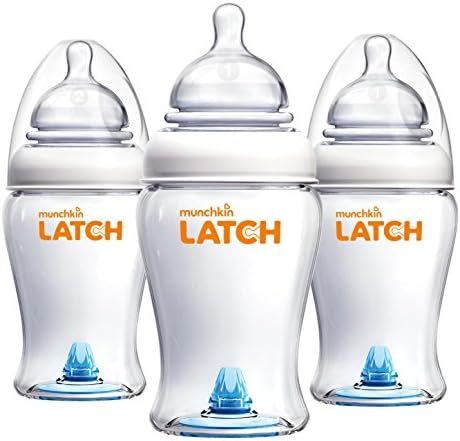 Munchkin Latch Anti-Colic Baby Bottle with Ultra Flexible Breast-like Nipple, BPA Free, 8 Ounce, ... | Amazon (US)