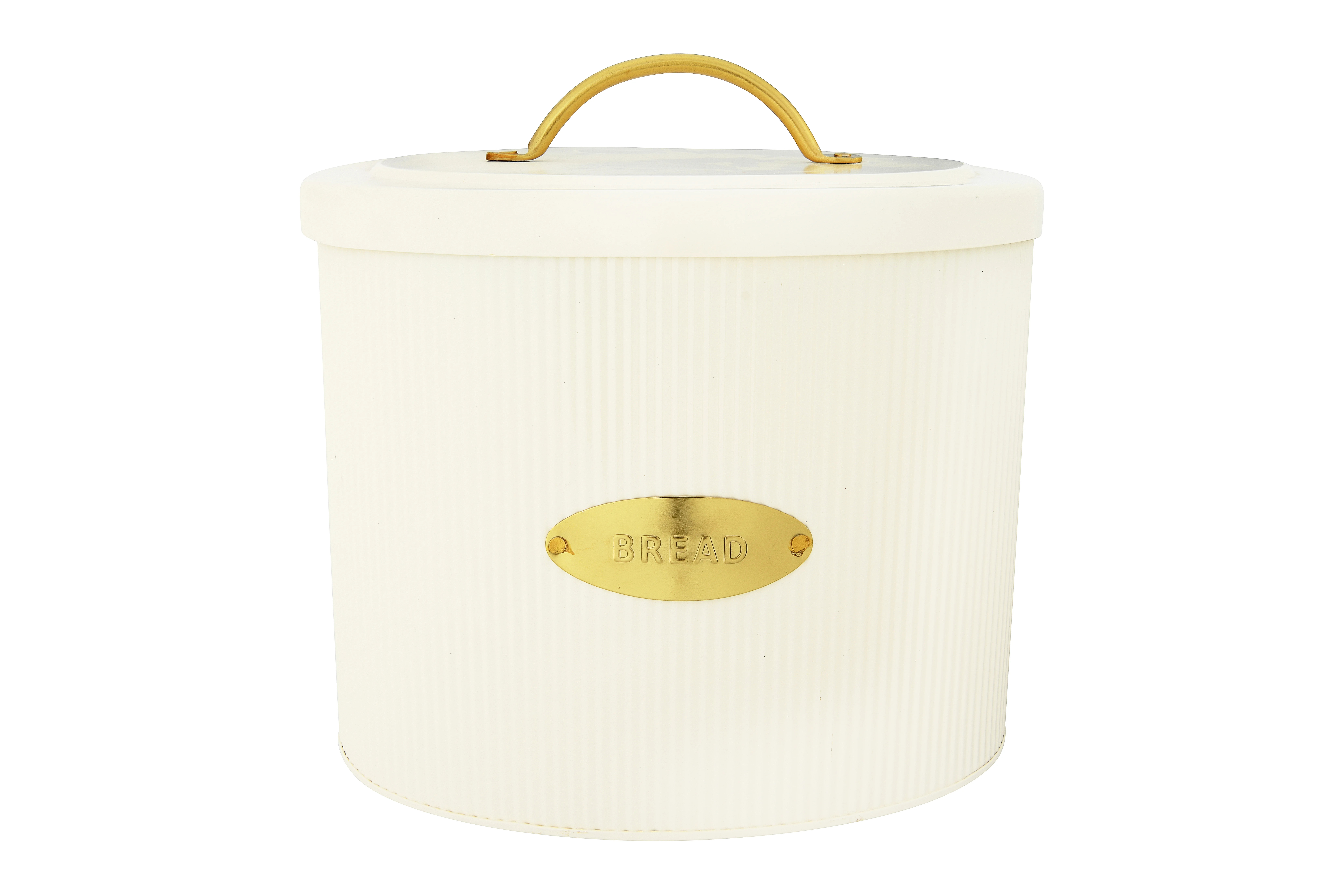 Creative Co-Op Oval Metal "Bread" Box with Lid | Walmart (US)