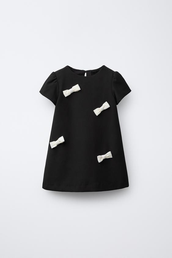 CONTRAST BOW DRESS | Zara US
