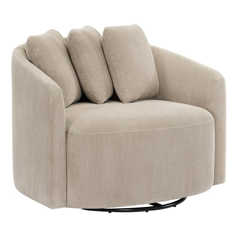 Beautiful Drew Accent Chair by Drew Barrymore, Fawn Cord | Walmart (US)