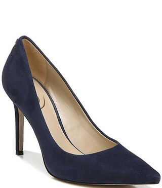 Hazel Suede Pointed Toe Pumps | Dillards