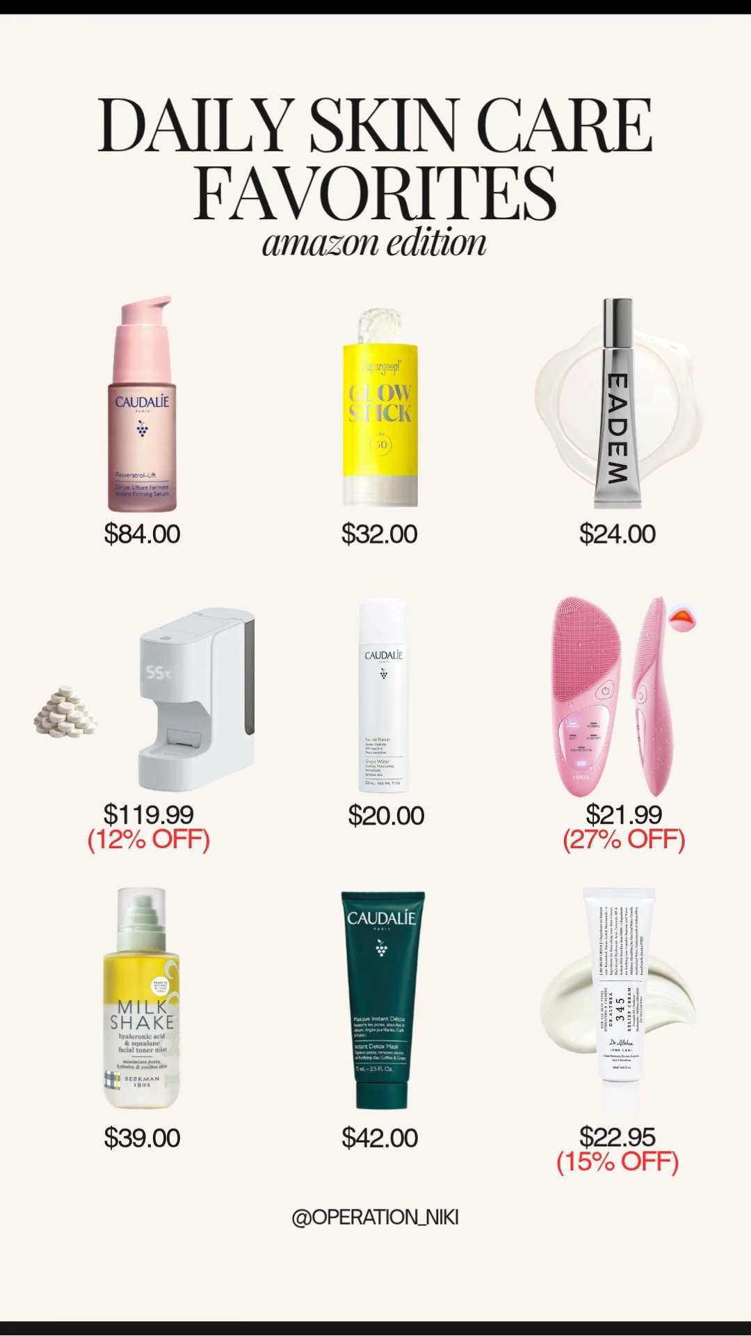 Refresh your glow for the season with these Daily Skin Care Favorites. 🌸✨ There is nothing like a clean and consistent routine to keep your skin feeling hydrated and bright as the weather warms up.

From gentle cleansers to that perfect springtime SPF, these essentials are my go-to for a healthy complexion. It is the ultimate self-care ritual to start and end your day on a fresh note. 🧴☁️

Follow for more @OPERATION_NIKI on IG, TikTok, & Facebook

#SkinCareRoutine #DailyEssentials #SpringGlow #SelfCare #GlowUp #BeautyFavorites #SpringRefresh #SkinCareProducts #OperationNiki #AmazonBeauty #HealthySkin #SpringClean2026 

 #LTKmorningroutine #LTKselfcare #LTKBeauty