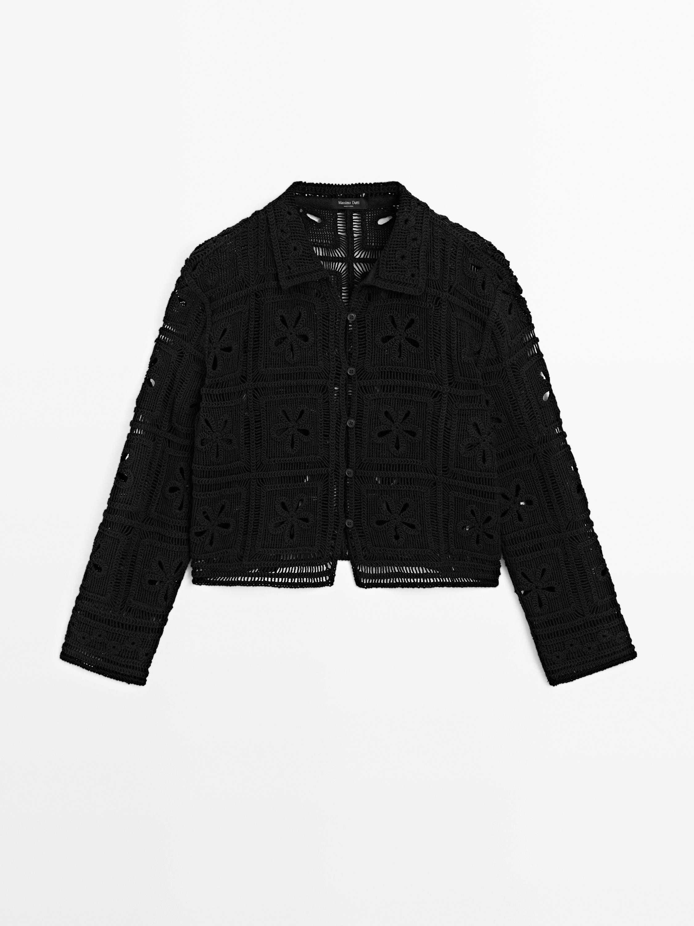 Crochet knitted jacket | Massimo Dutti US
