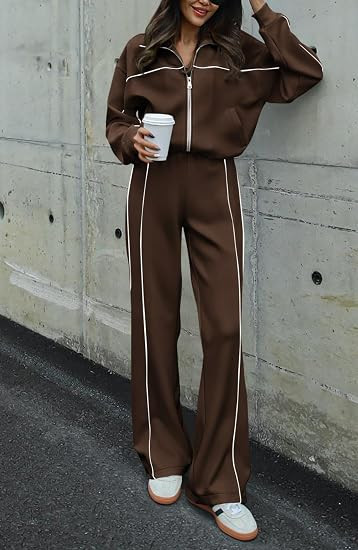 Okay, this chocolate brown travel set is such a cute fall find. The contrast piping gives it that sporty elevated look while the relaxed fit keeps it comfortable for airport days and long travel plans. I’d wear this Amazon set with white sneakers, a tote, and coffee in hand for the easiest fall vacation look.Amazon airport outfits, Amazon travel outfits, fall vacation outfits, comfy airport outfits, women’s travel outfits, matching lounge sets, fall loungewear, travel day outfit, long flight outfit, casual airport style, cozy travel outfits, Amazon matching sets, fall travel fashion, airport outfit ideas, women’s loungewear
#AmazonFashion #AmazonFinds #ChocolateBrownOutfit #BrownMatchingSet #AirportOutfit #TravelOutfit #FallVacation #FallTravelOutfit #Loungewear #MatchingSet #ComfyAirportOutfit #TravelFashion #AirportStyle #FallFashion #AmazonTravelOutfit #CozyTravelStyle 

 #LTKSeasonal #LTKU #LTKTravel