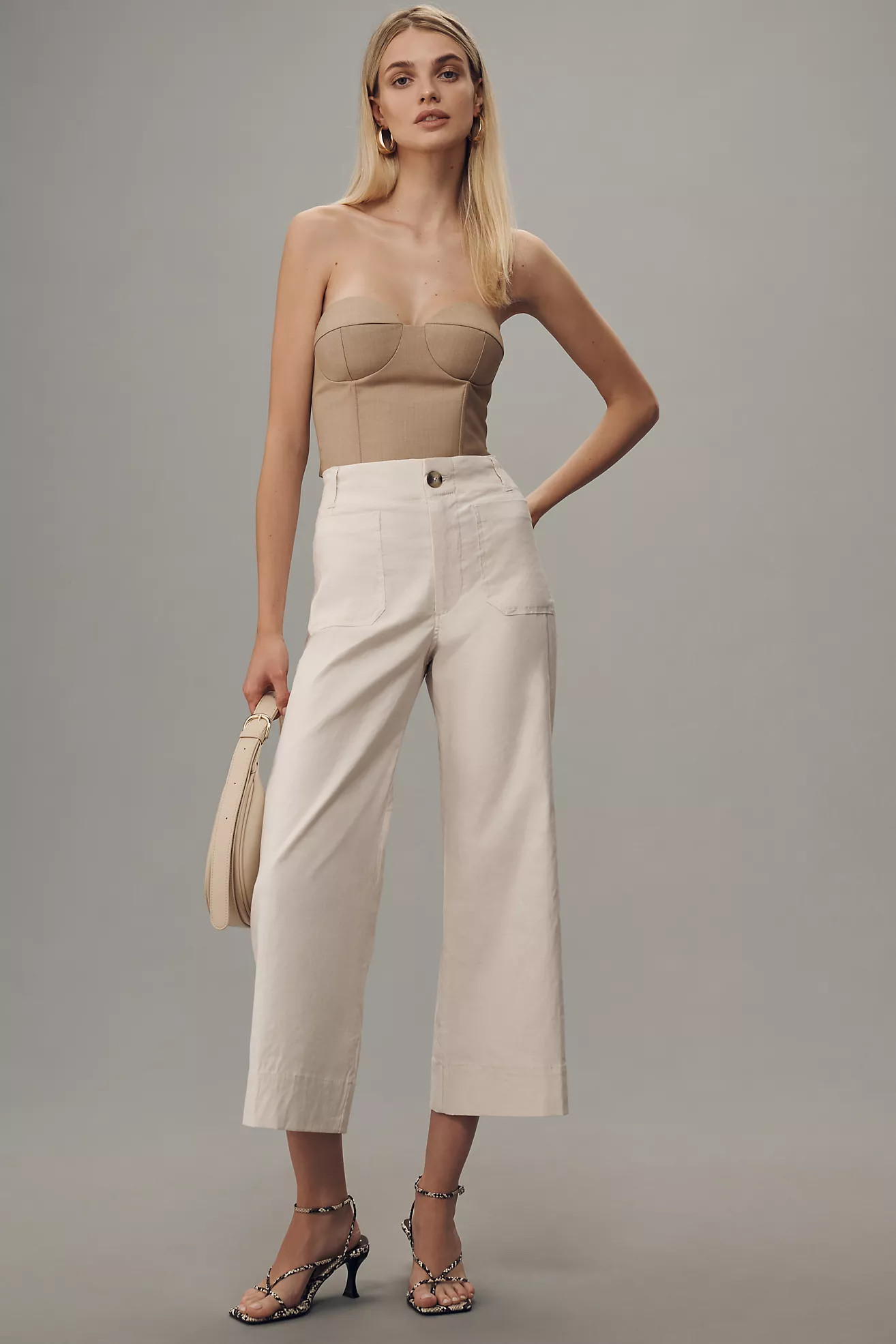 The Colette Cropped Wide-Leg Pants by Maeve | Anthropologie (US)