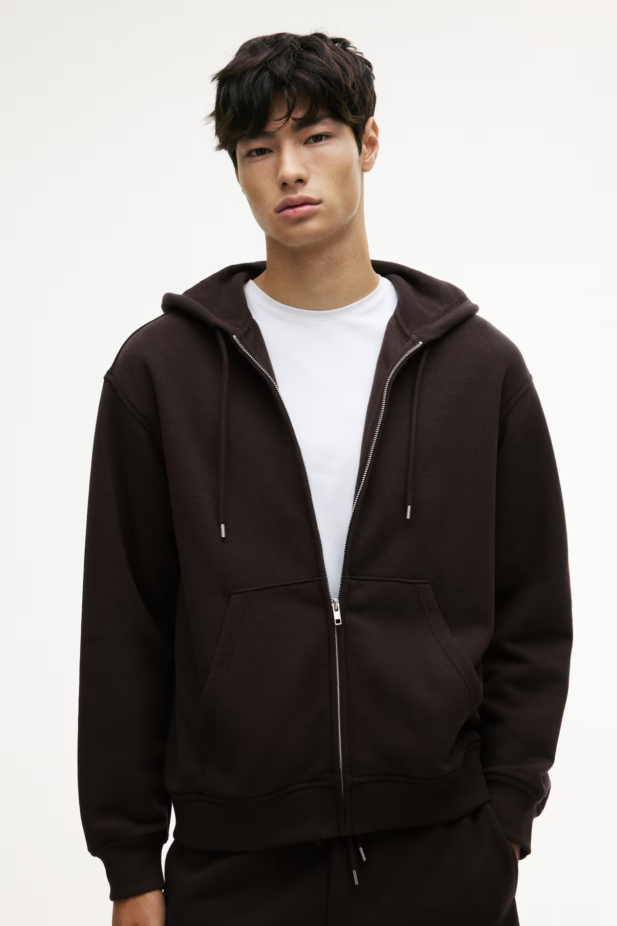 Loose  Fit Zip-through hoodie | H&M (UK, MY, IN, SG, PH, TW, HK)