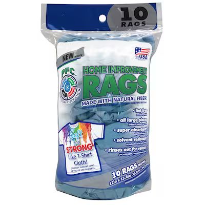 Intex  Paint Rags 10-Pack Natural Fiber Blend Cloth | Lowe's