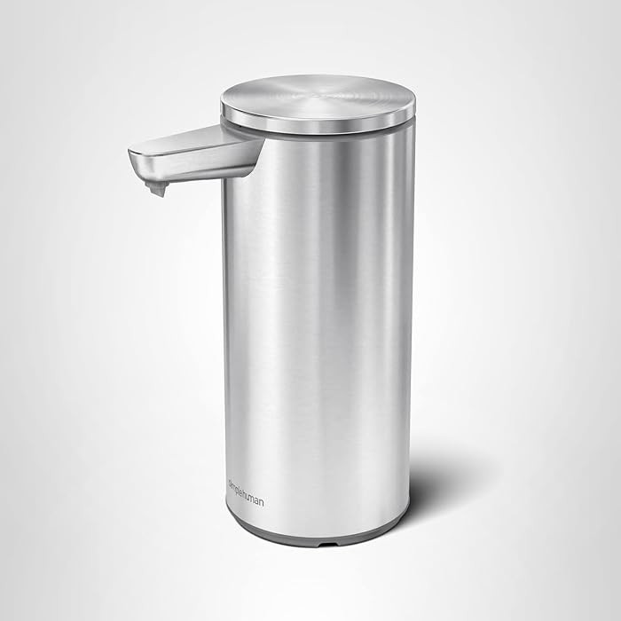 simplehuman 9 oz. Touch-Free Automatic Rechargeable Sensor Pump, Brushed Stainless Steel, New | Amazon (US)