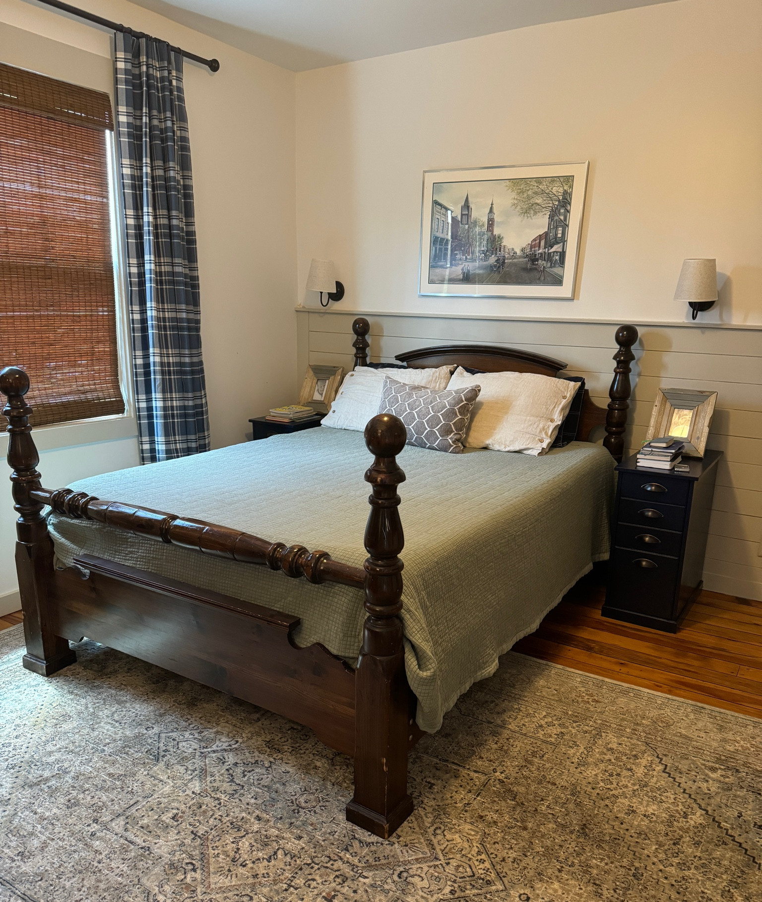 Introducing Parker’s “teared up room”!  From having zero exterior walls to housing the most special piece in our home—my grandmother’s bed—this room has been through it. 

We tried to save us much character as possible from the original space. While the fireplace in his room was not in shape to openly display it, we used a mantle from the home to showcase where a fireplace once was in use. We were also able to use all of the original doors and refinish the 1876 heart of pine floors. 

#LTKhome