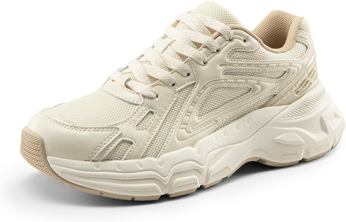 DREAM PAIRS Women's Platform Chunky Fashion Sneakers Walking Lace-Up Comfortable Y2K-style Sneake... | Amazon (US)