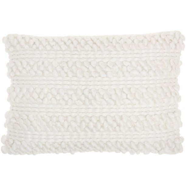 Nourison Life Styles White Decorative Throw Pillow , 14"X20" | Walmart (US)